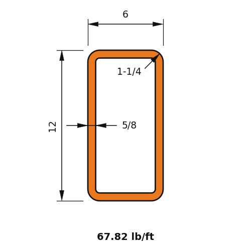 HSS12x6x.625