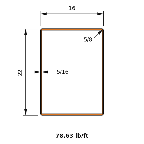 HSS22x16x.3125