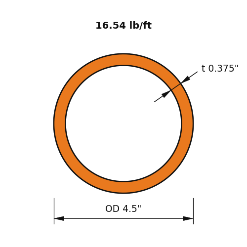 HSS4.5x.375