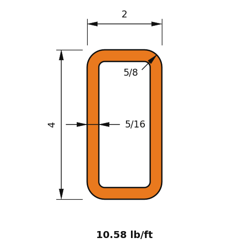 HSS4x2x.3125