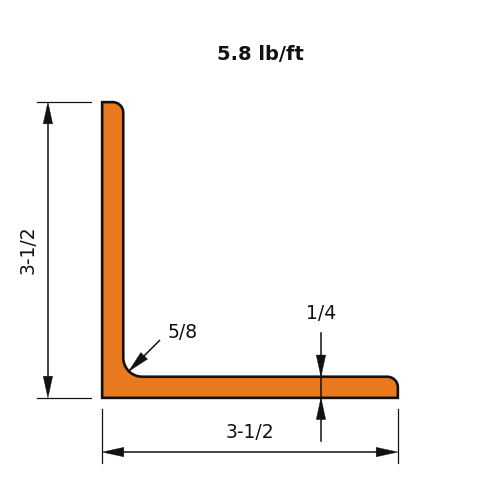L3.5x3.5x.25