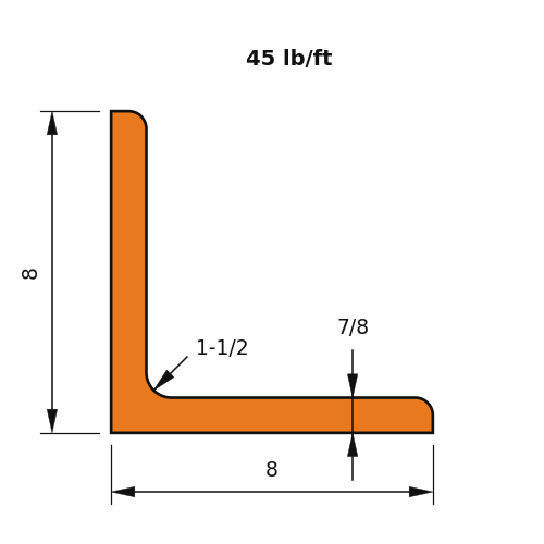 L8x8x.875