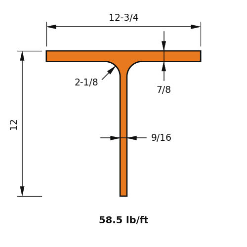 WT12x58.5