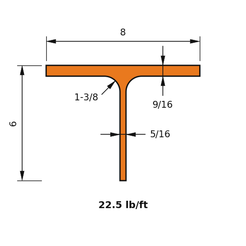WT6x22.5