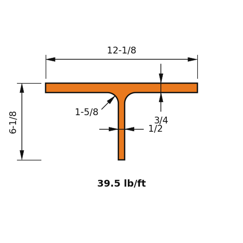WT6x39.5